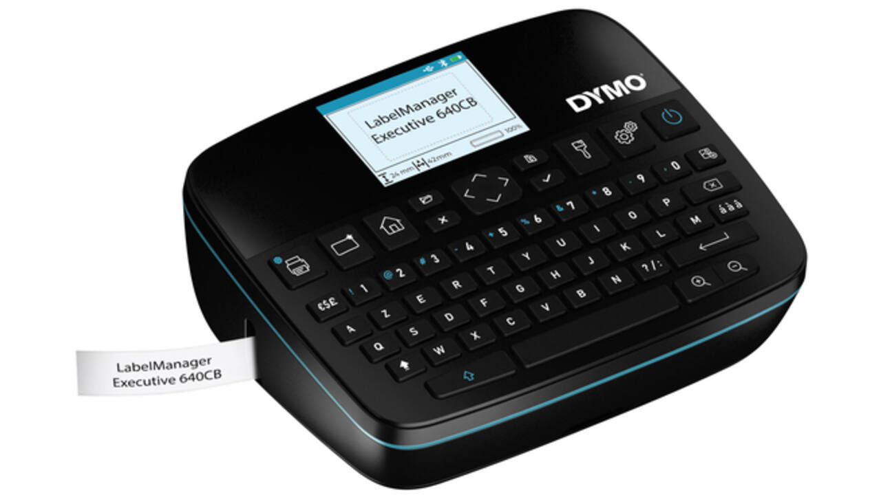 Labelprinter Dymo LabelManager Executive 640CB draagbaar azerty 24mm zwart
