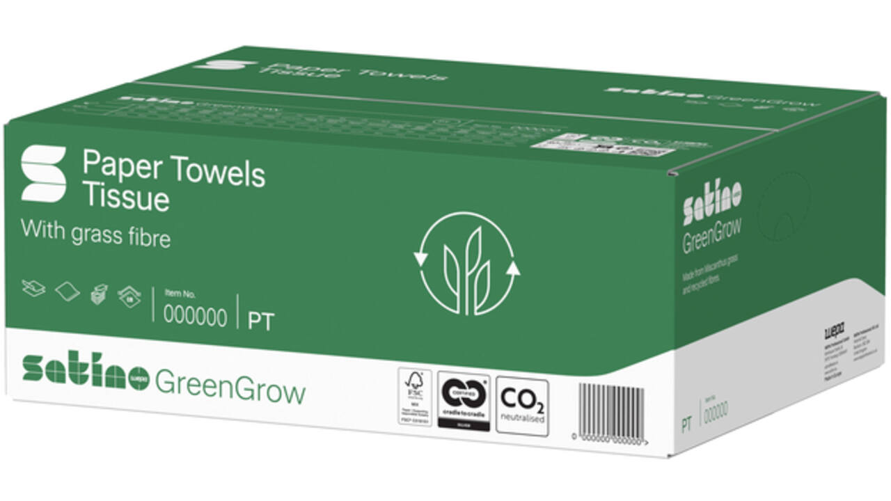 Toiletpapier BlackSatino GreenGrow CT10 3-laags 8x250vel naturel 079870