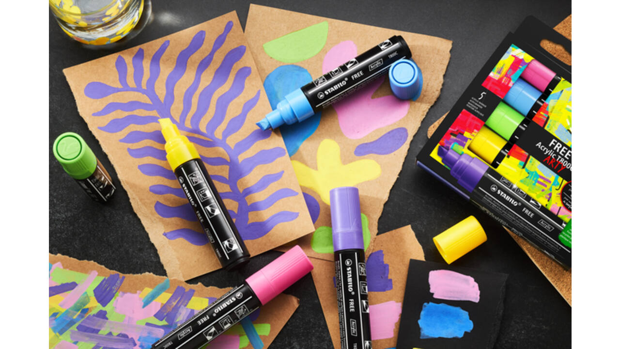 Acrylmarker STABILO Free Acrylic T800C zwart