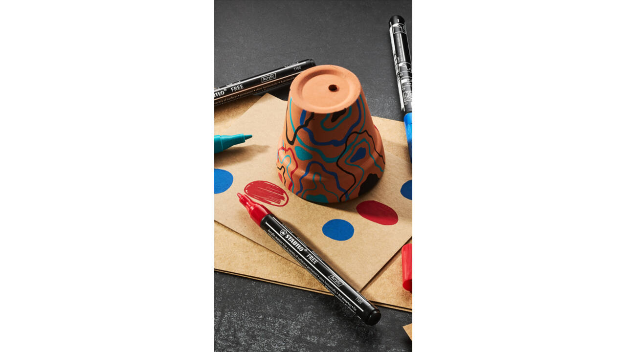 Acrylmarker STABILO Free Acrylic T100 zwart