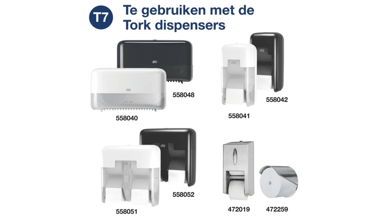 Toiletpapier Tork T7 Advanced Optiserve Coreless 2-laags 94m naturel 472640