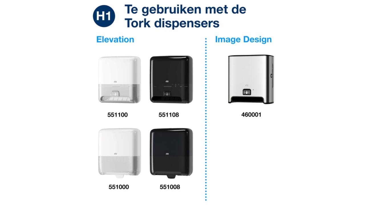 Handdoekrol Tork H1 Matic Advanced 2-laags 150m naturel 290099
