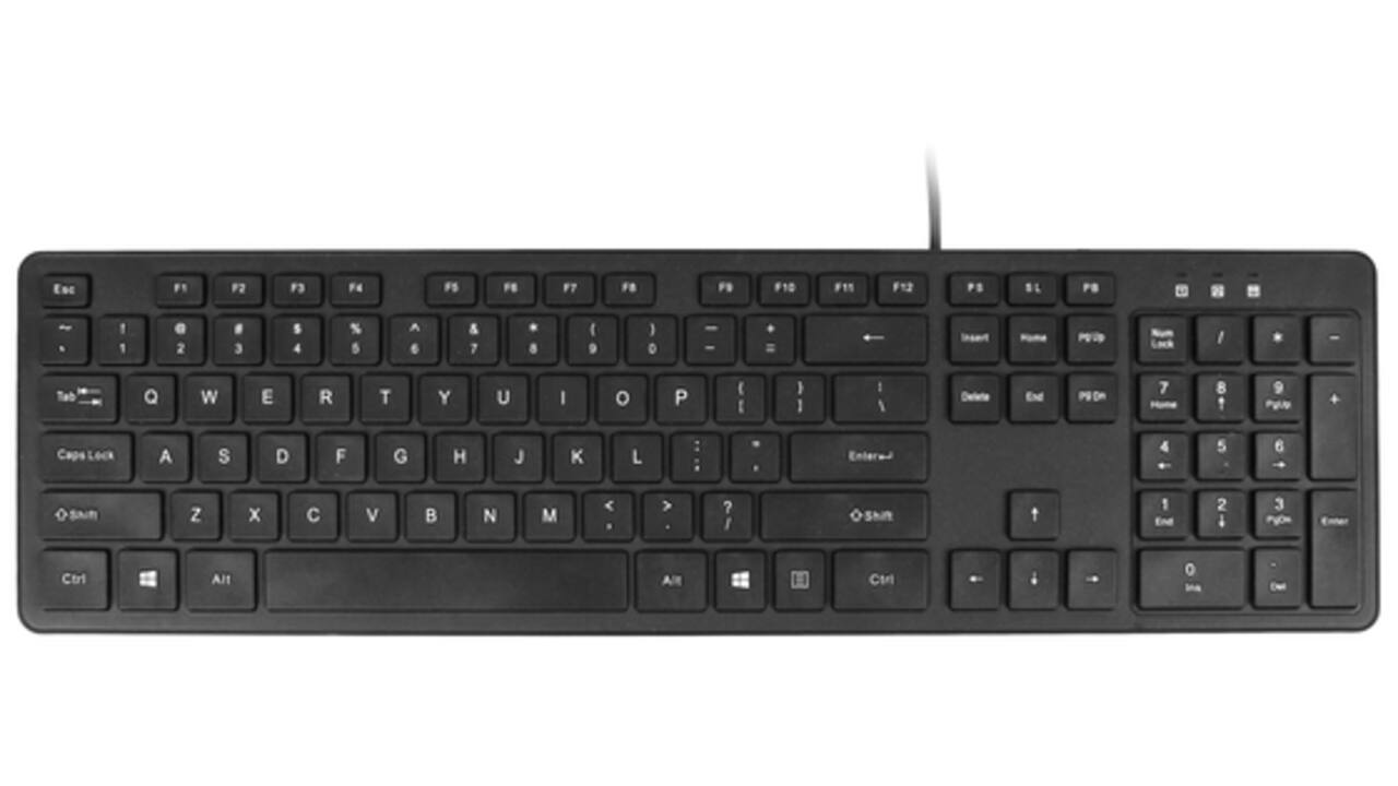 Toetsenbord Quantore Qwerty bedraad USB-A zwart