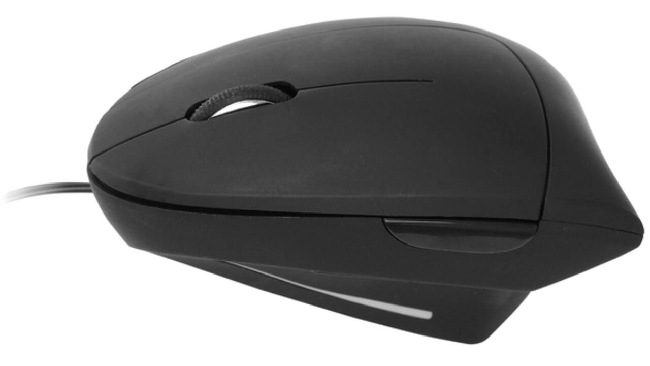 Muis Quantore ergonomisch bedraad USB-A zwart