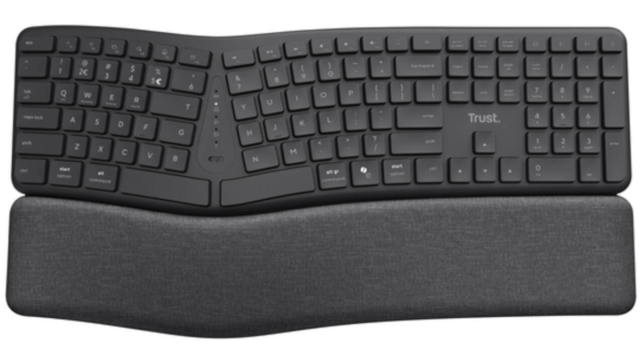 Toetsenbord Trust Keyra Ergo Multi draadloos