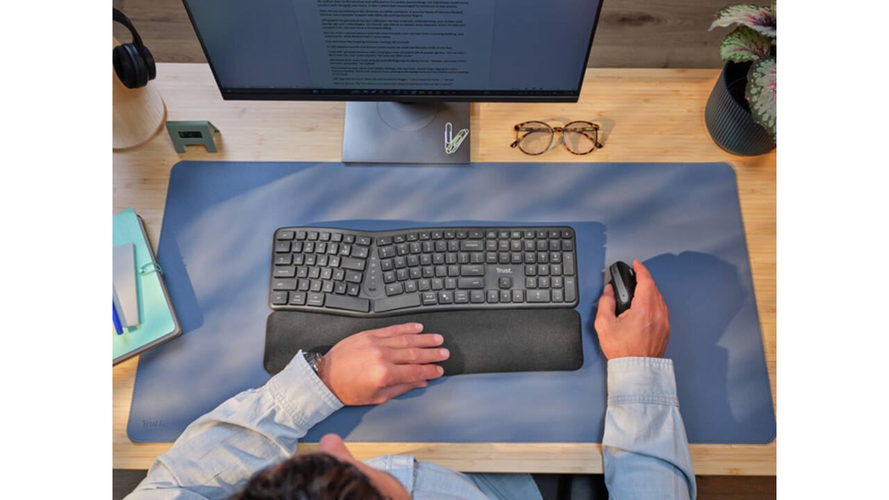 Toetsenbord Trust Keyra Ergo Multi draadloos