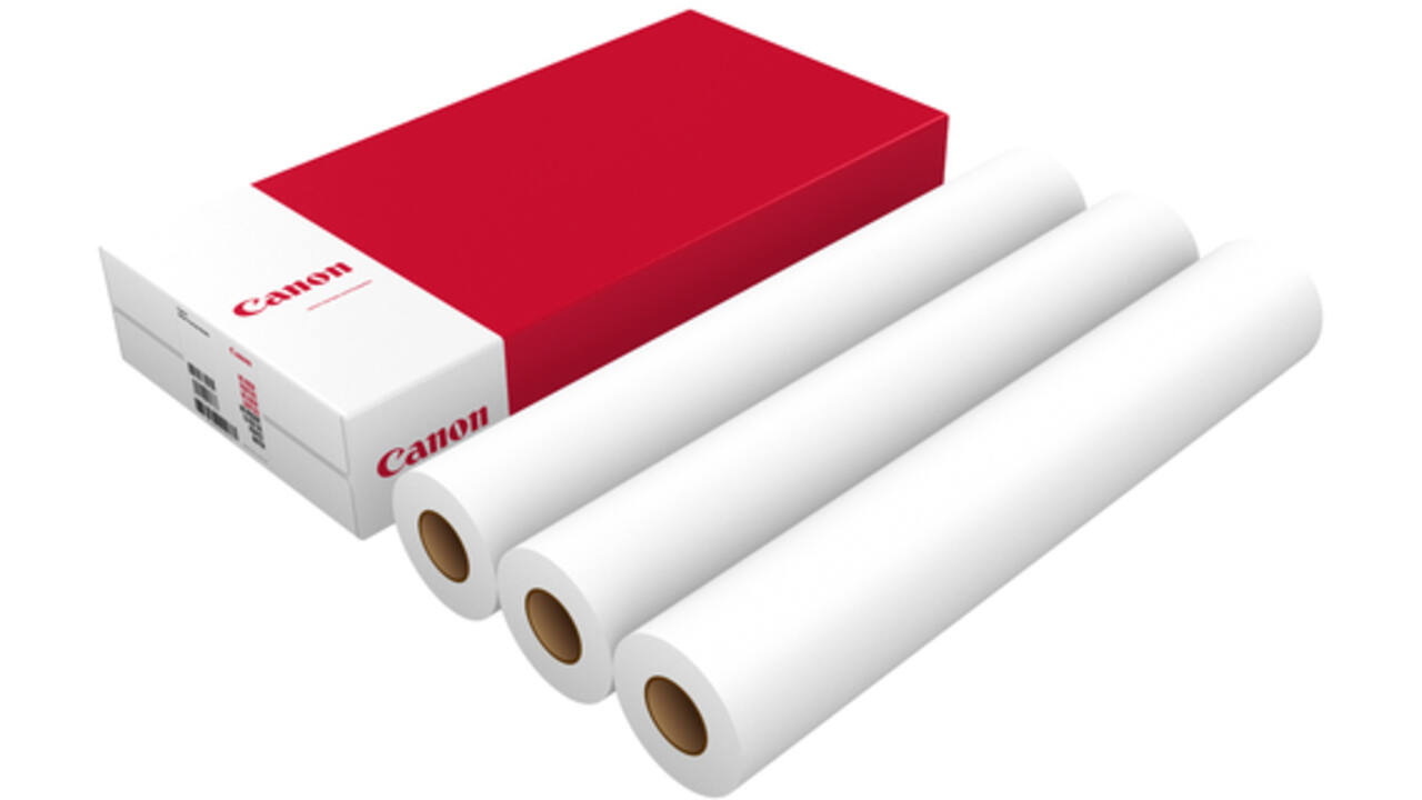Inkjetpapier Canon 610mmx50m 90gr standaard 3 rollen