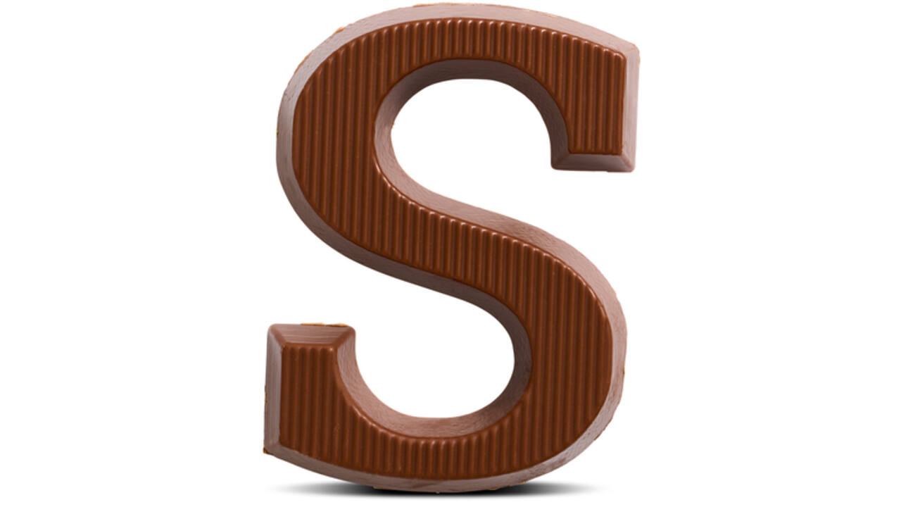 Chocoladeletter van Dijk melk S 40 gram