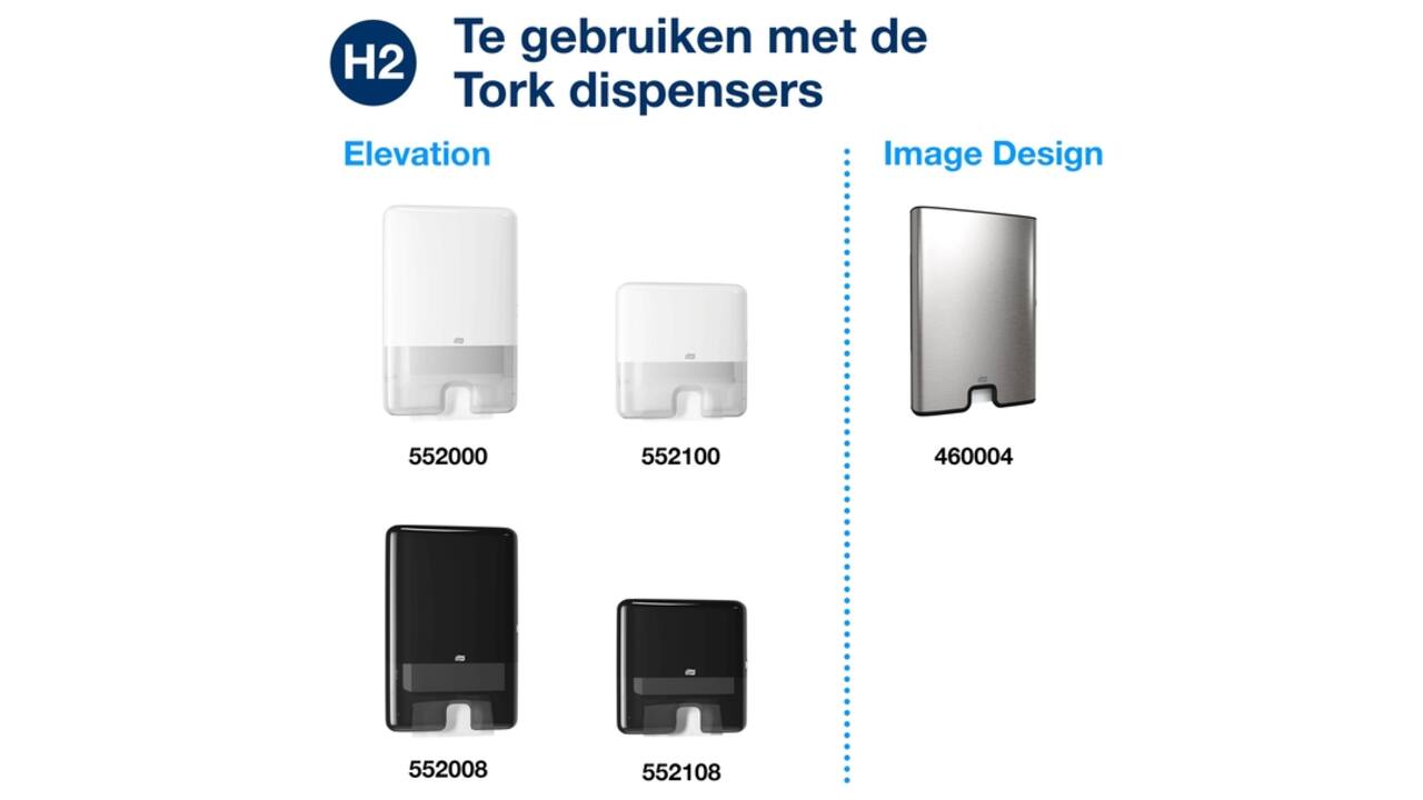 Handdoek Tork H2 Xpress compressed Advanced multifold 2-laags 212x320mm 12x200 vel wit 120454