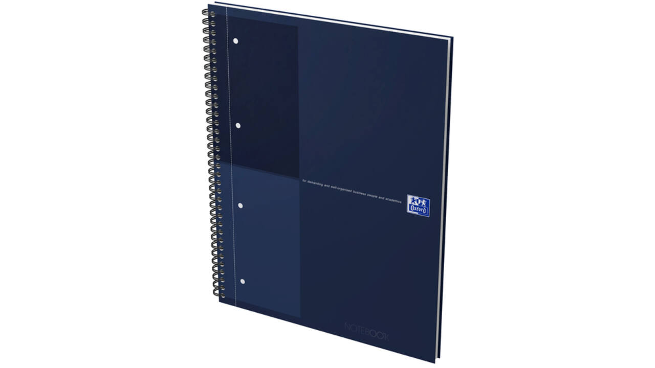 Spiraalblok Oxford International Notebook A4+ lijn blauw