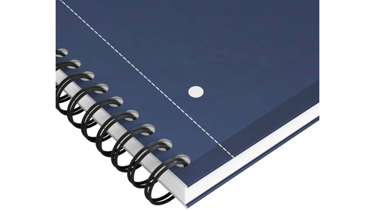 Spiraalblok Oxford International Notebook A4+ lijn blauw