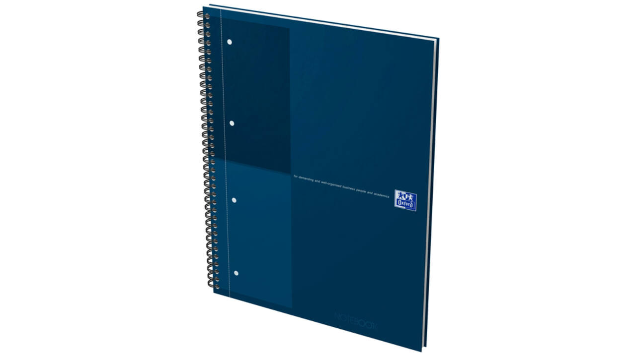 Spiraalblok Oxford International Notebook A4+ lijn petrol blauw