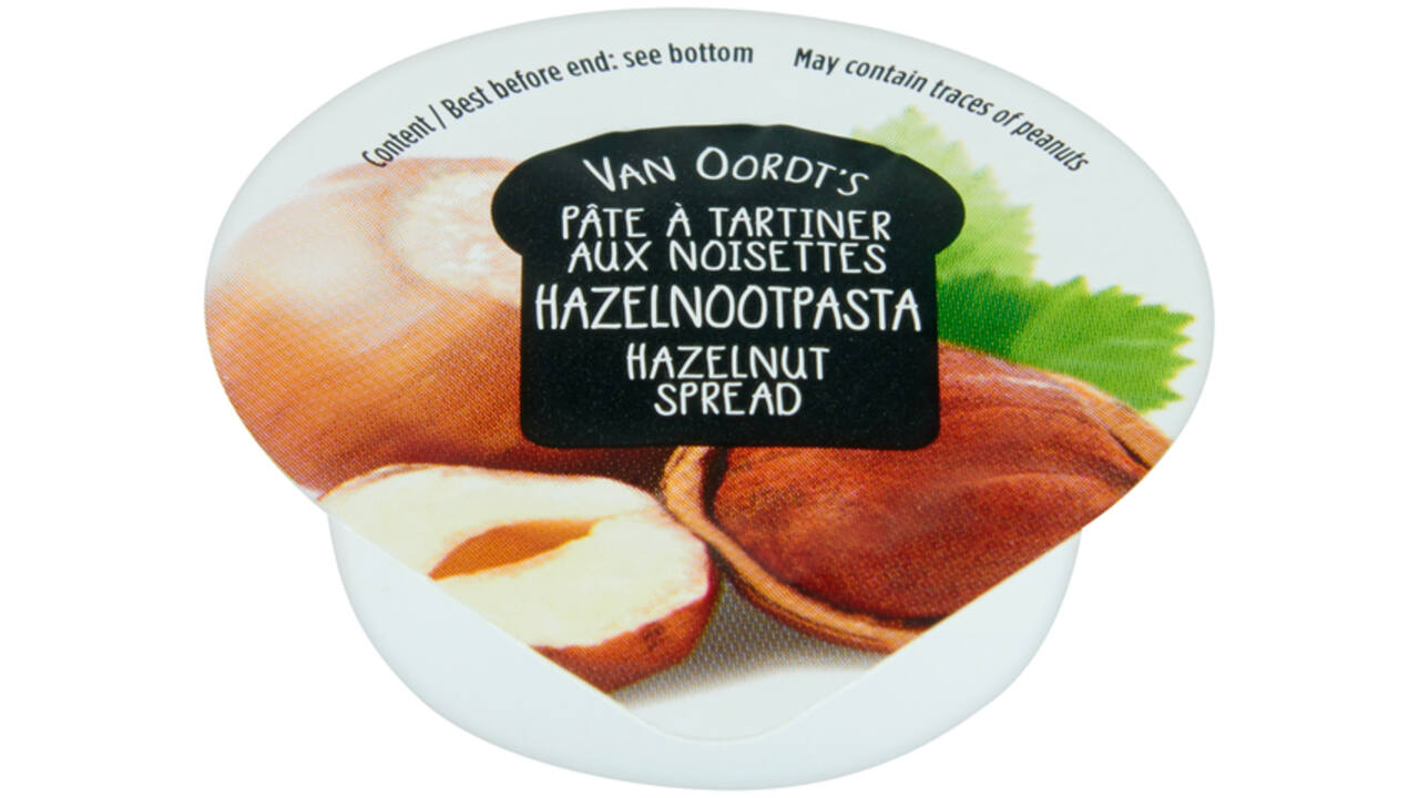 Hazelnootpasta VarieJantjes 12x15 gram cupjes
