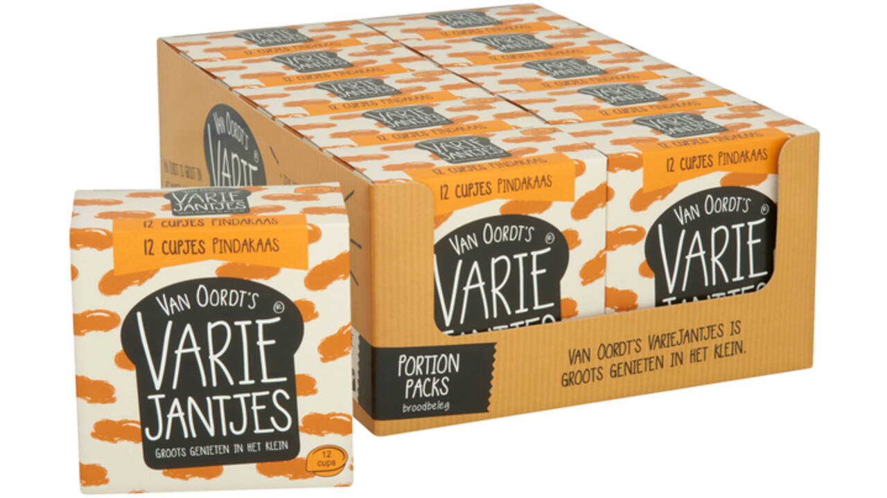 Pindakaas VarieJantjes 12x15 gram cupjes