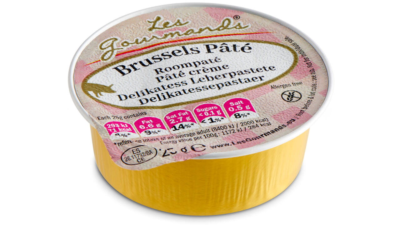 Roompaté Les Gourmands Brussels 45x25 gram cupjes