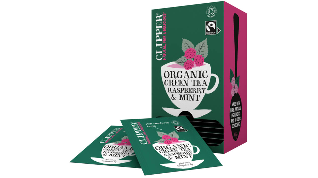 Thee Clipper green raspberry mint bio 25 zakjes