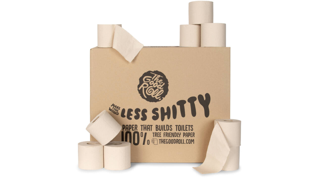 Toiletpapier The Good Roll The Panda Edition Naked bamboe 2-laags 24x300 vel naturel