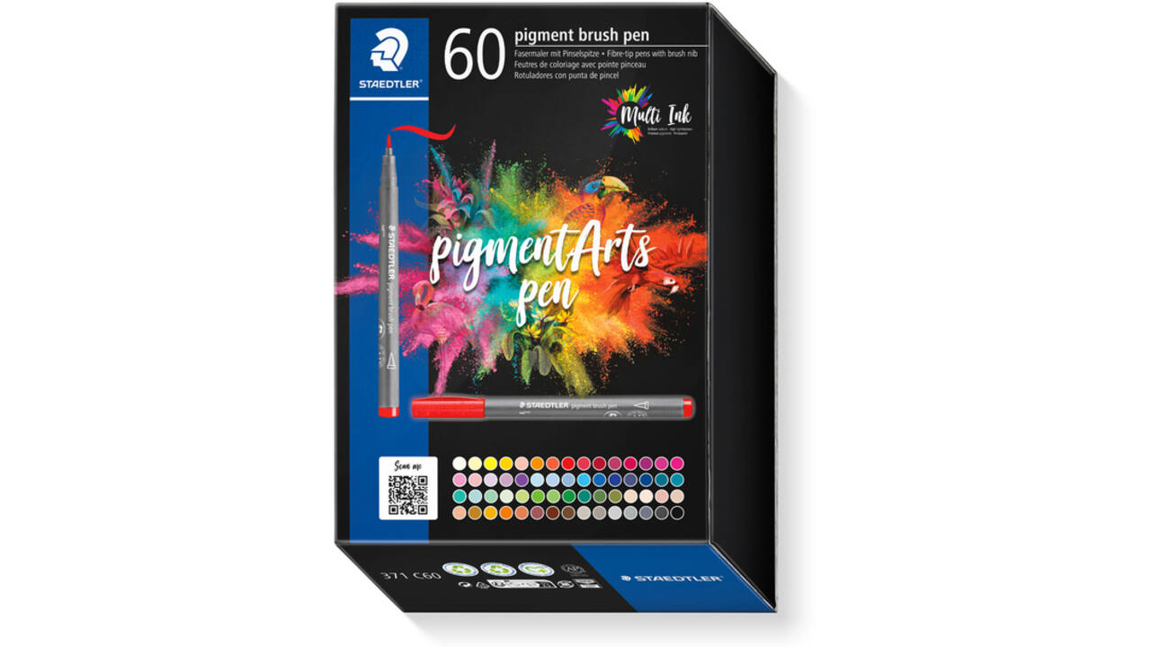 Brushpen Staedtler PigmentArts set à 60 kleuren