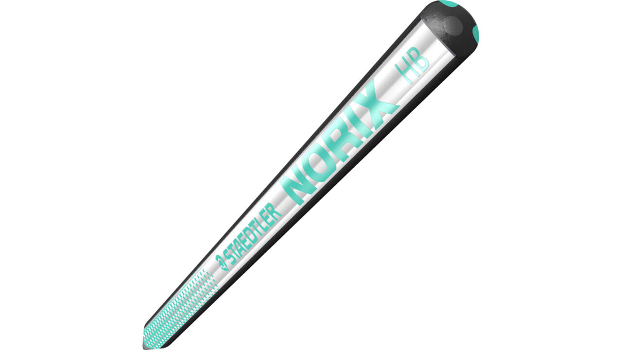 Potlood Staedtler Norix HB blister à 2 stuks zwart-groen