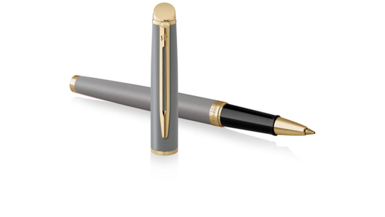 Rollerpen Waterman Hémisphère Fashion Colors metallic grey GT fijn