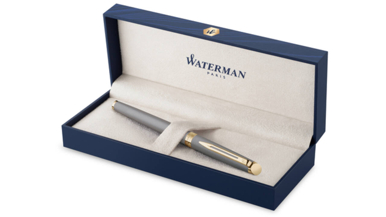 Rollerpen Waterman Hémisphère Fashion Colors metallic grey GT fijn