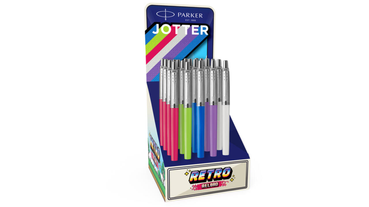 Balpen Parker Jotter Original Reload Retro 90's assorti CT medium