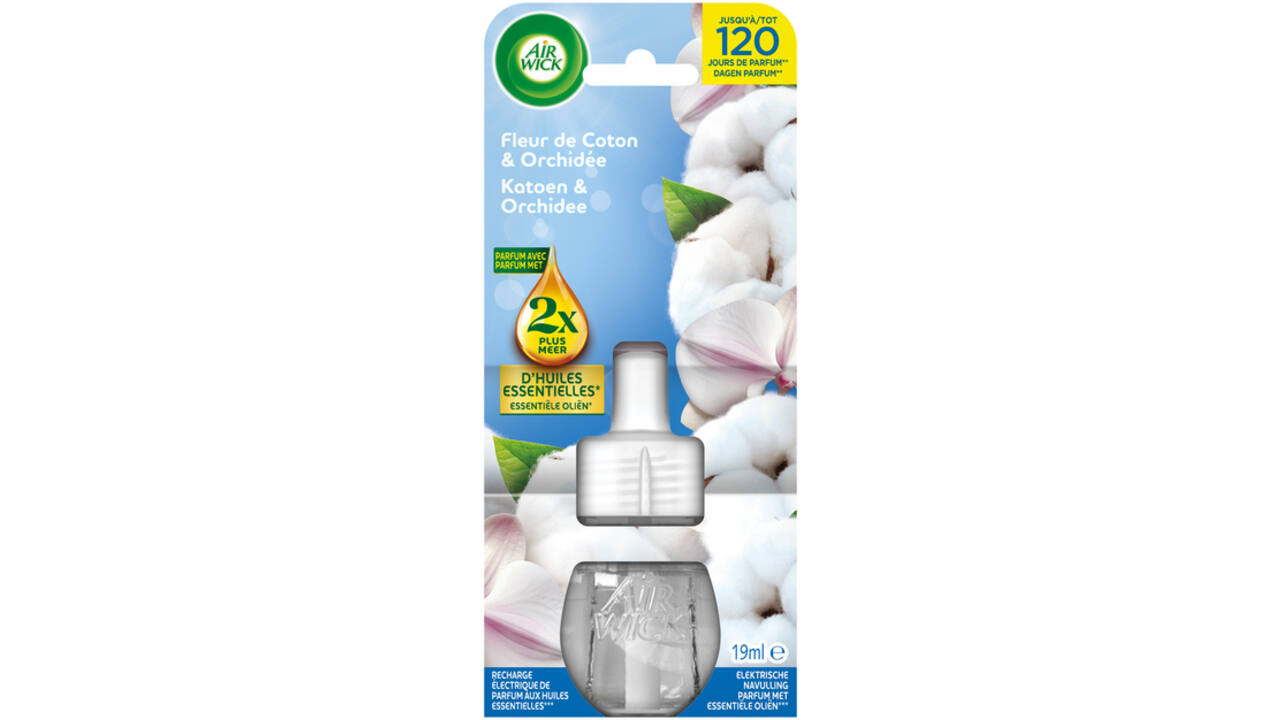 Luchtverfrisser AirWick Electrical Cotton flower refill 19ml