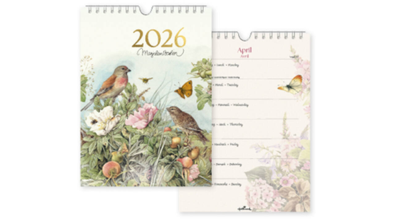 Kalender 2026 Marjolein Bastin vogels 7dagen/1pagina