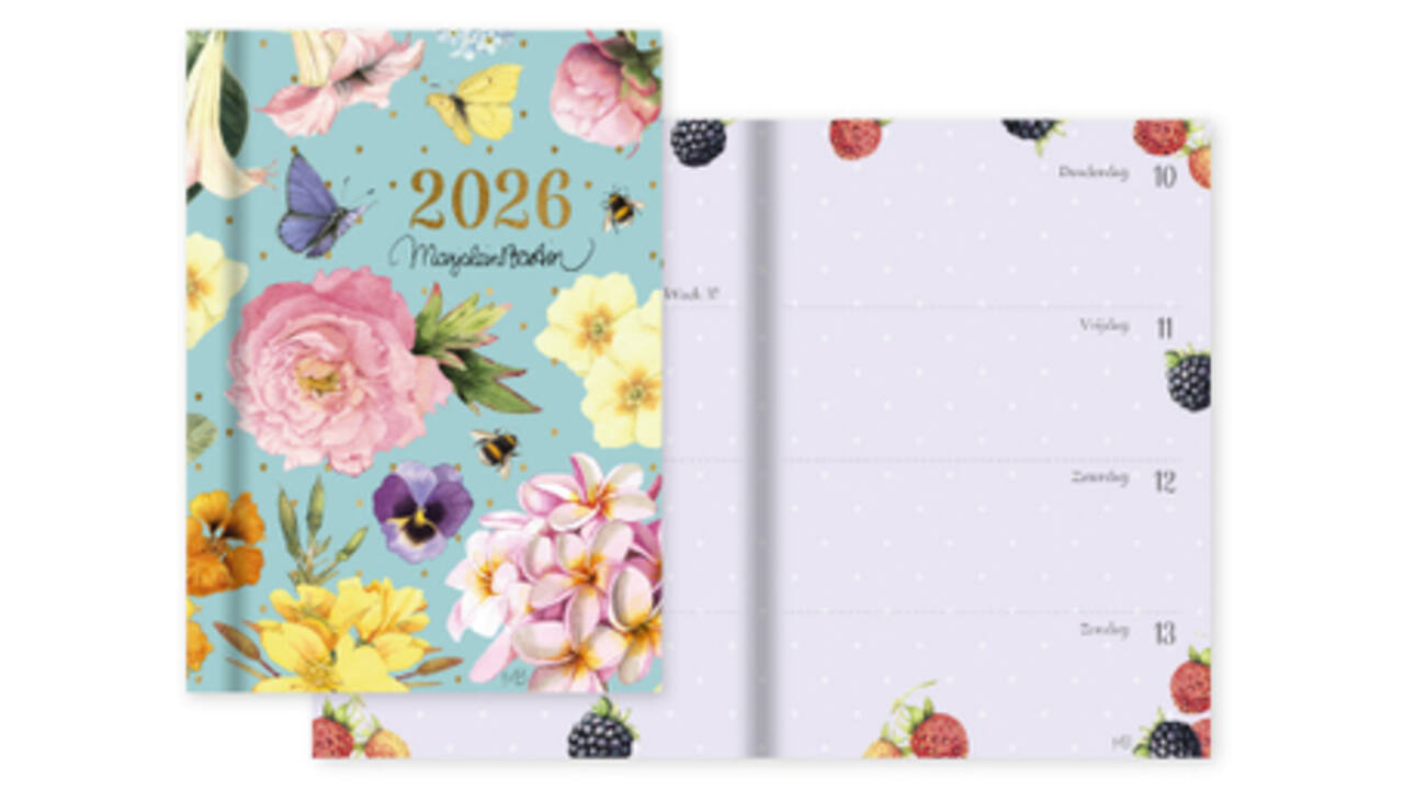 Agenda 2026 Marjolein Bastin S Bloemen 7dagen/2pagina's