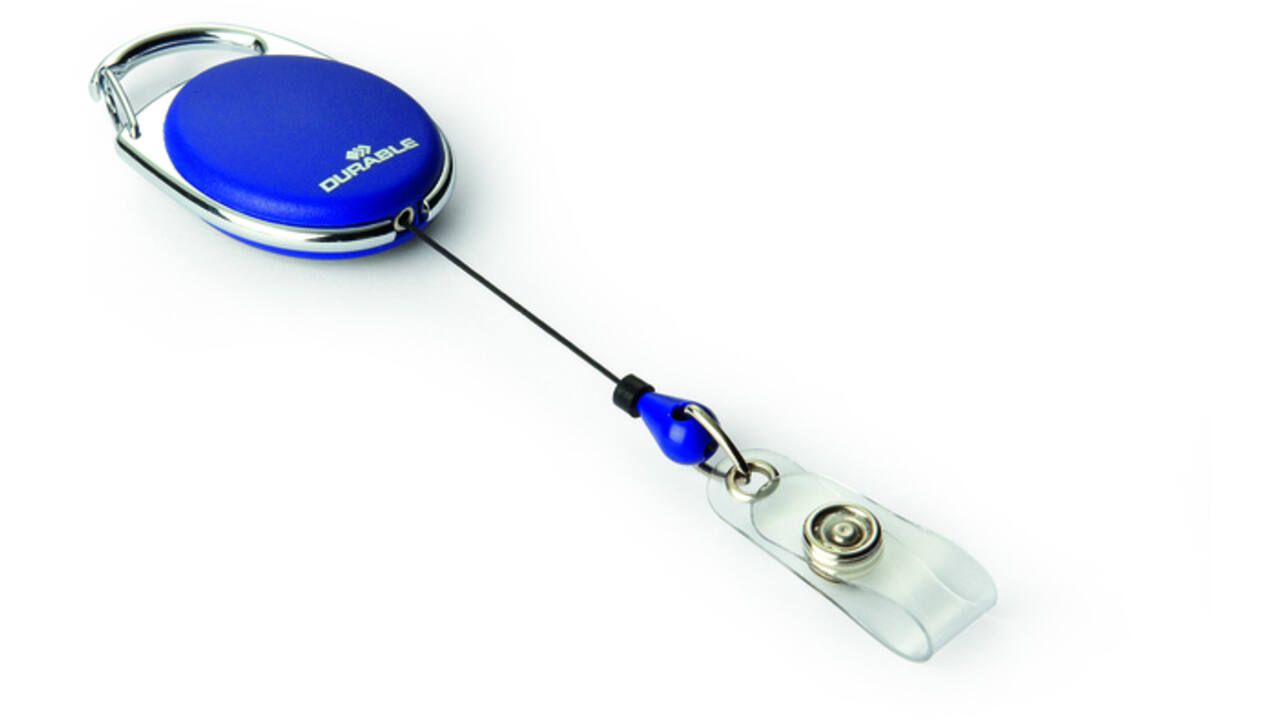 Afrolmechanisme Durable Style met drukknopsluiting blauw 10 stuks
