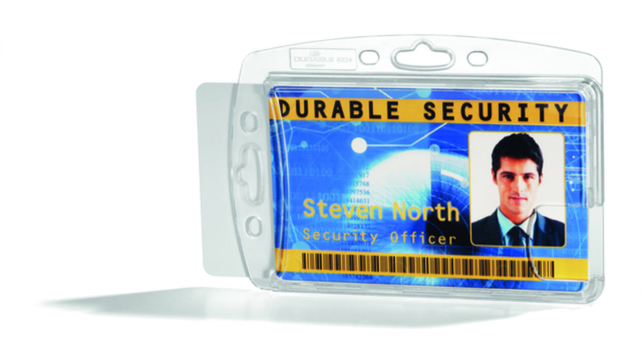 Badge Durable gesloten voor 2 kaarten 10 stuks