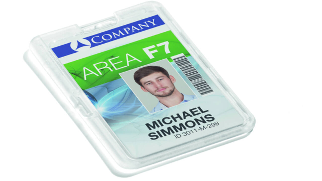Badge Durable permanent voor 1 kaart 10 stuks