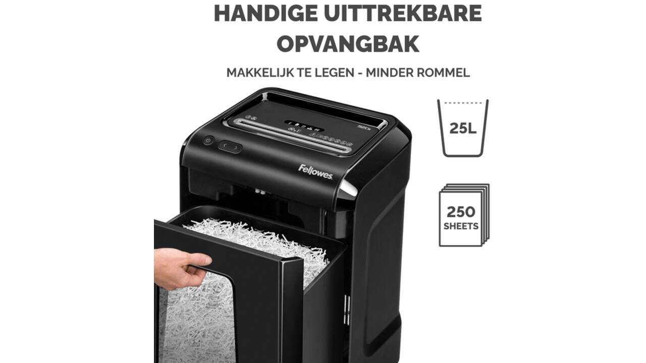 Papiervernietiger Fellowes Powershred 92CS snippers 4x38mm