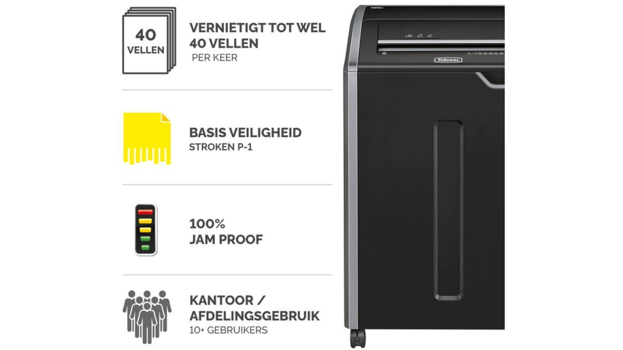 Papiervernietiger Fellowes Powershred 485I stroken 5,8mm