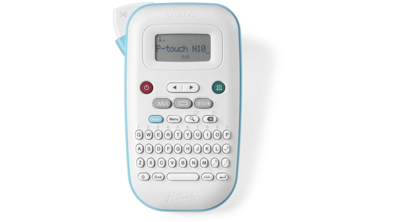 Labelprinter Brother P-touch Btag PT-N10 draagbaar qwerty 12mm wit