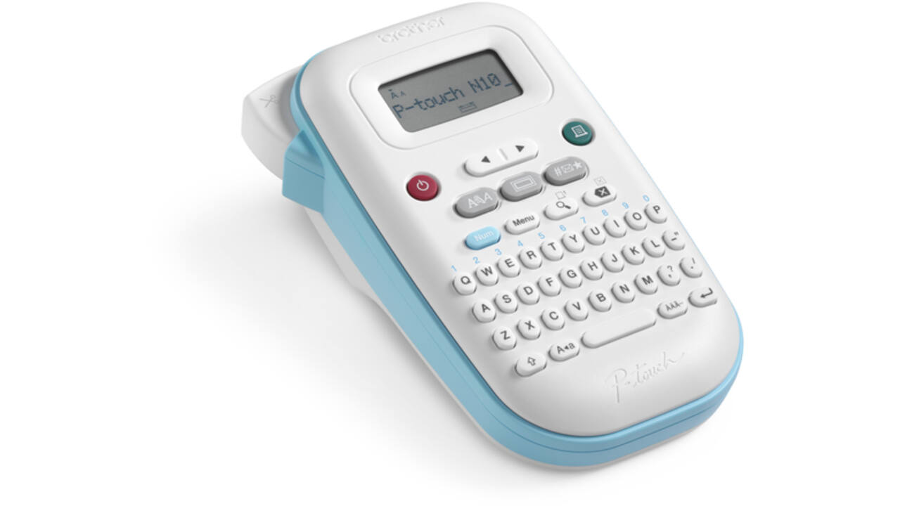 Labelprinter Brother P-touch Btag PT-N10 draagbaar qwerty 12mm wit