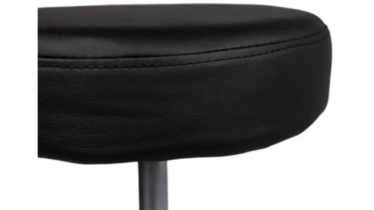 Tabouret kruk Office standaard met gasveer harde wielen zw