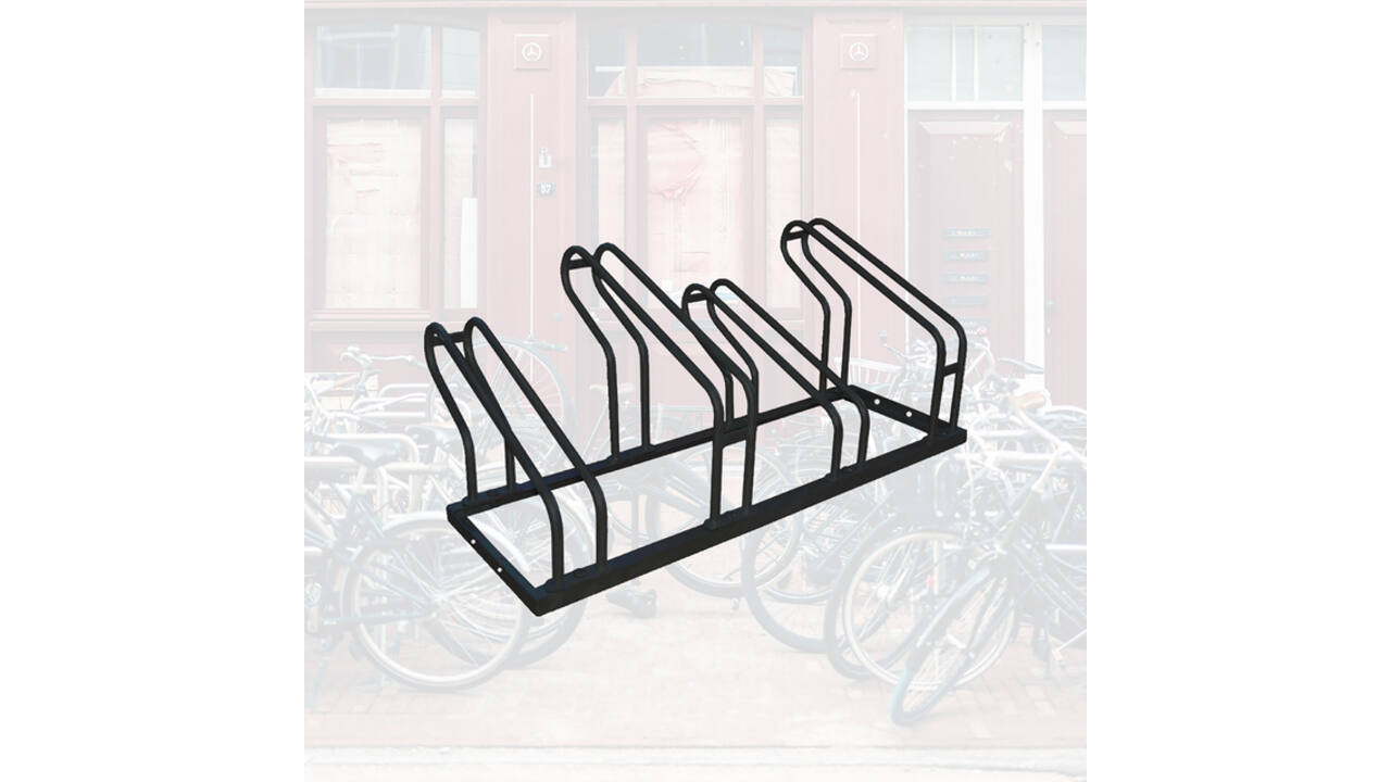 Fietsenrek BRASQ 4 fietsen BS400 zwart
