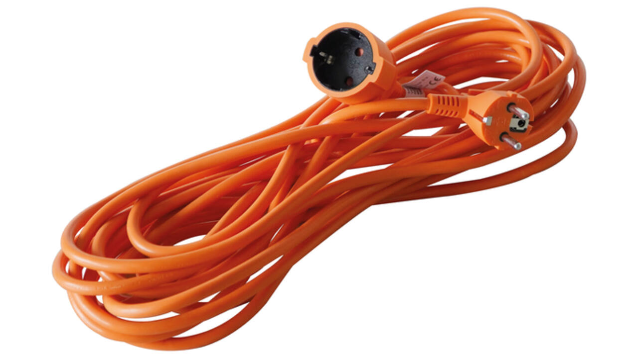 Verlengkabel BRASQ 30m oranje