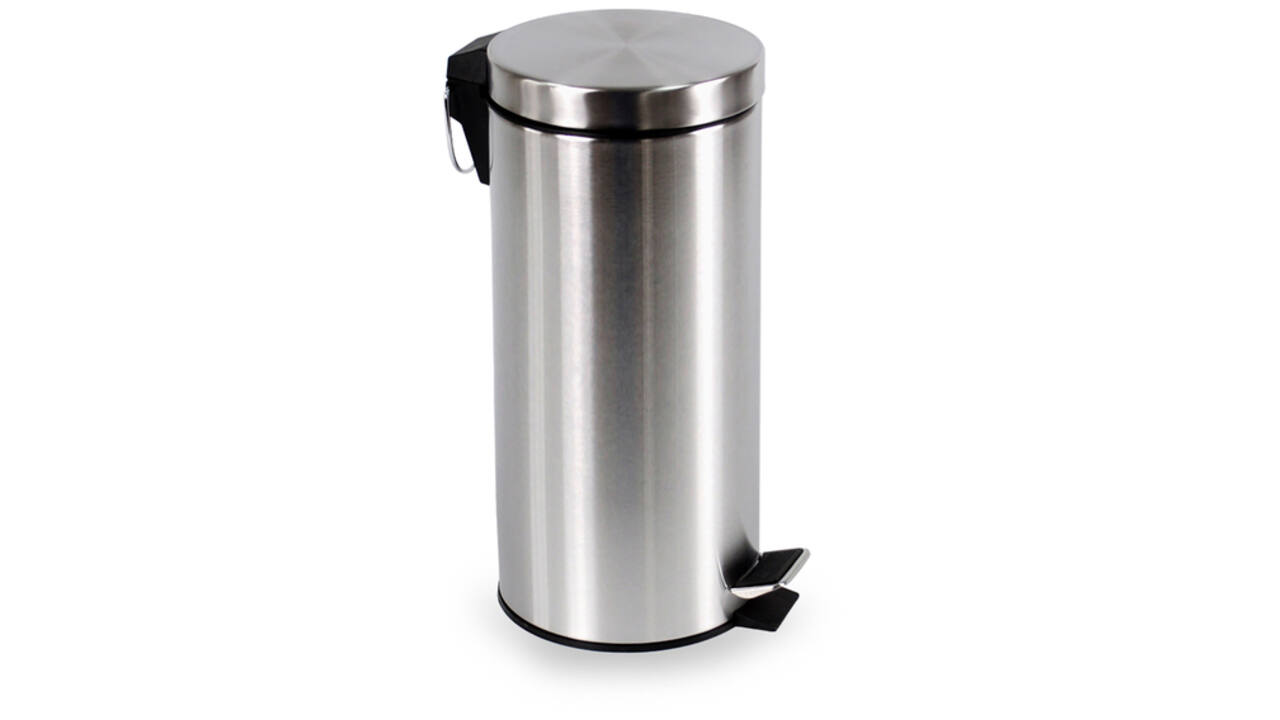 Pedaalemmer BRASQ 30 liter rvs