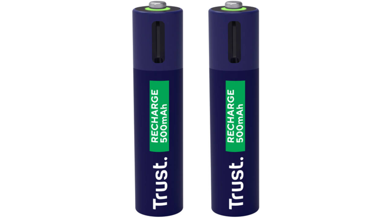 Batterij Trust USB-C oplaadbaar AAA 2 stuks