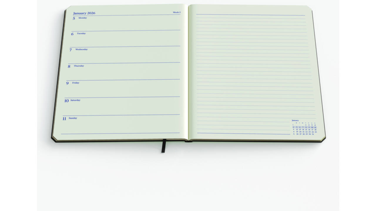 Agenda 2026 de KEMPEN Weekly Notes Large 7dagen/1pagina assorti