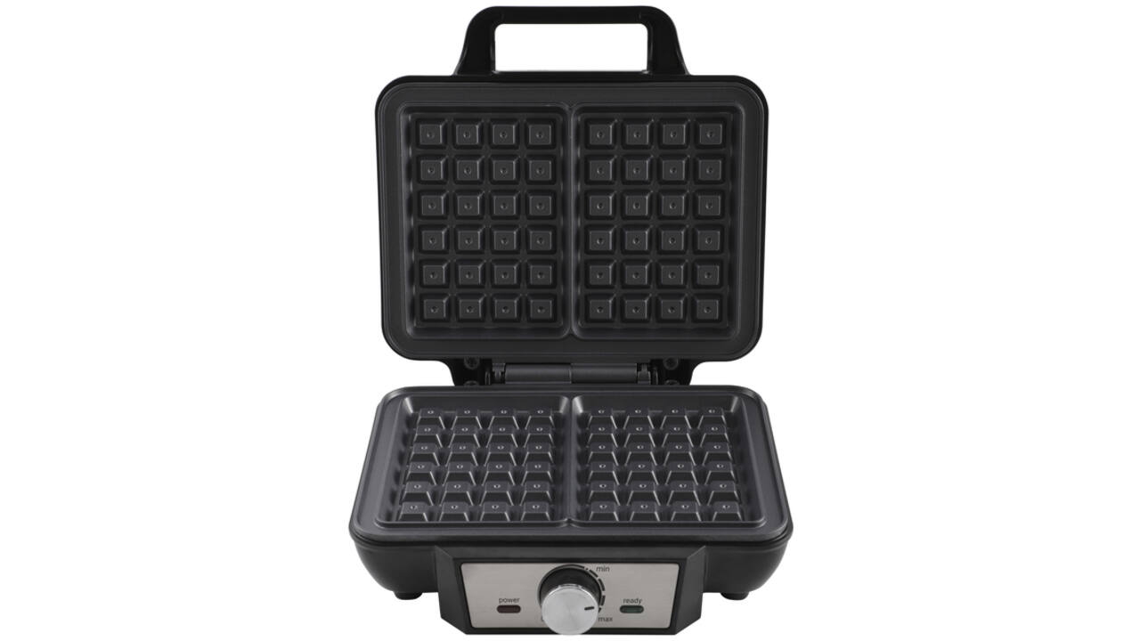 Wafelijzer Tomado voor 2 wafels zwart