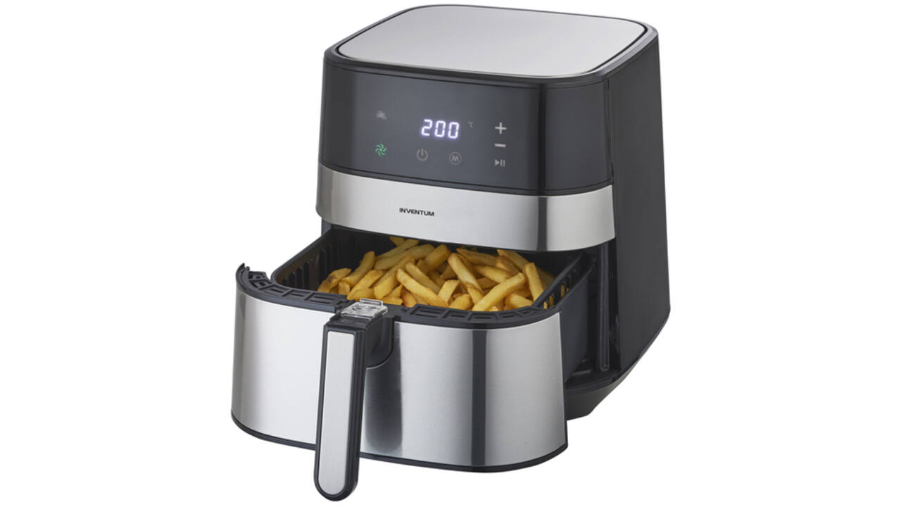 Airfryer Inventum 5 liter zwart/RVS