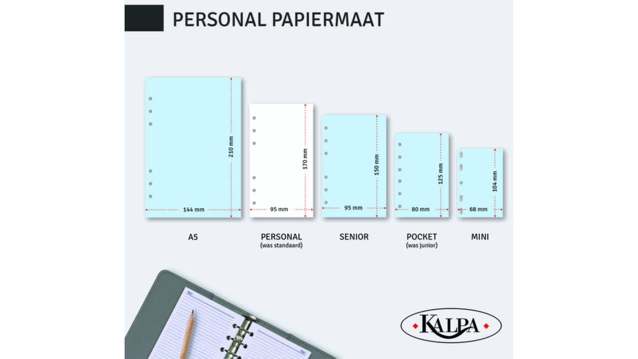 Agendavulling 2026 Kalpa Personal 7dagen/2pagina's