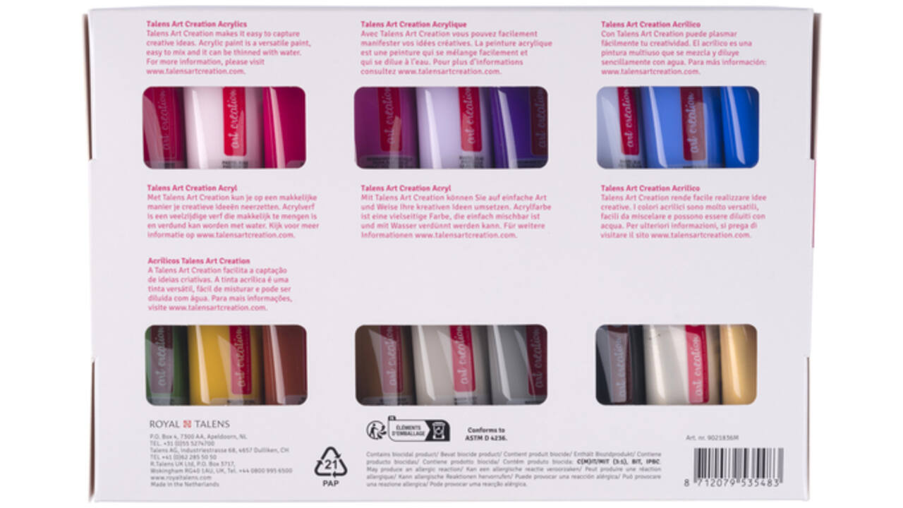 Acrylverf Talens Art Creation set à 36 kleuren
