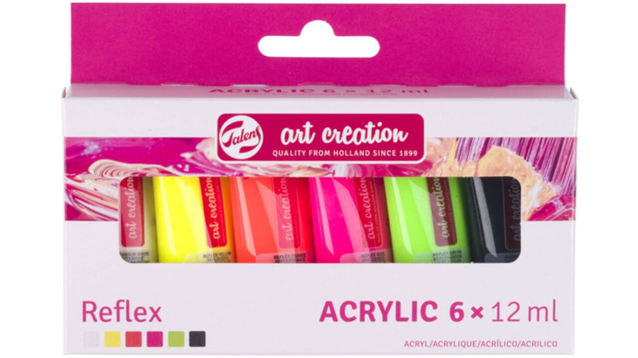 Acrylverf Talens Art Creation set à 6 reflexkleuren