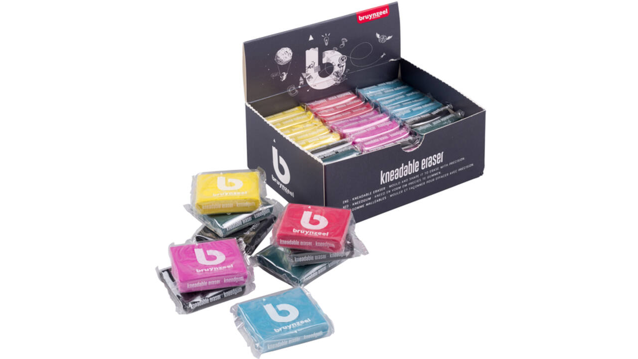 Kneedgum Bruynzeel Teens display à 36 stuks assorti