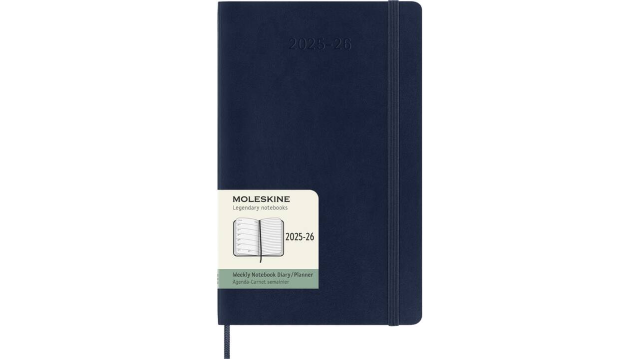 Agenda 2025/2026 Moleskine 18M Planner Weekly 7dagen/1pagina large sc sapphire blue