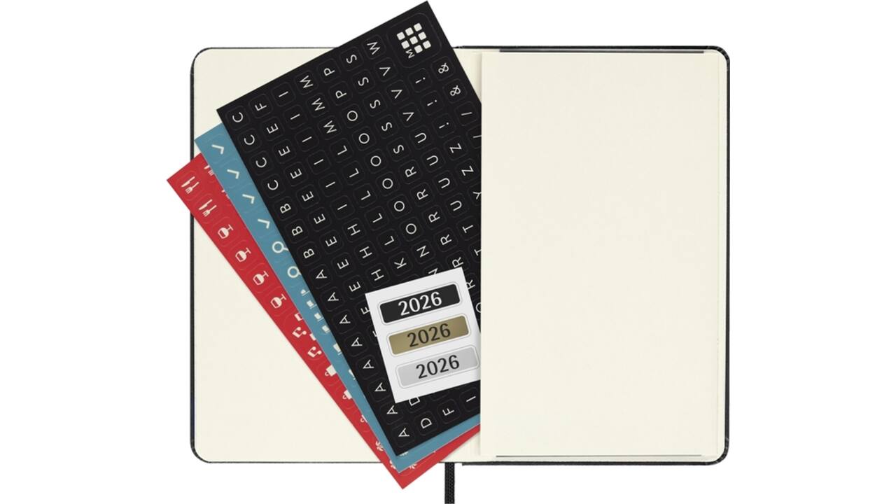 Agenda 2026 Moleskine 12M Planner Weekly 7dagen/2pagina's pocket hc black